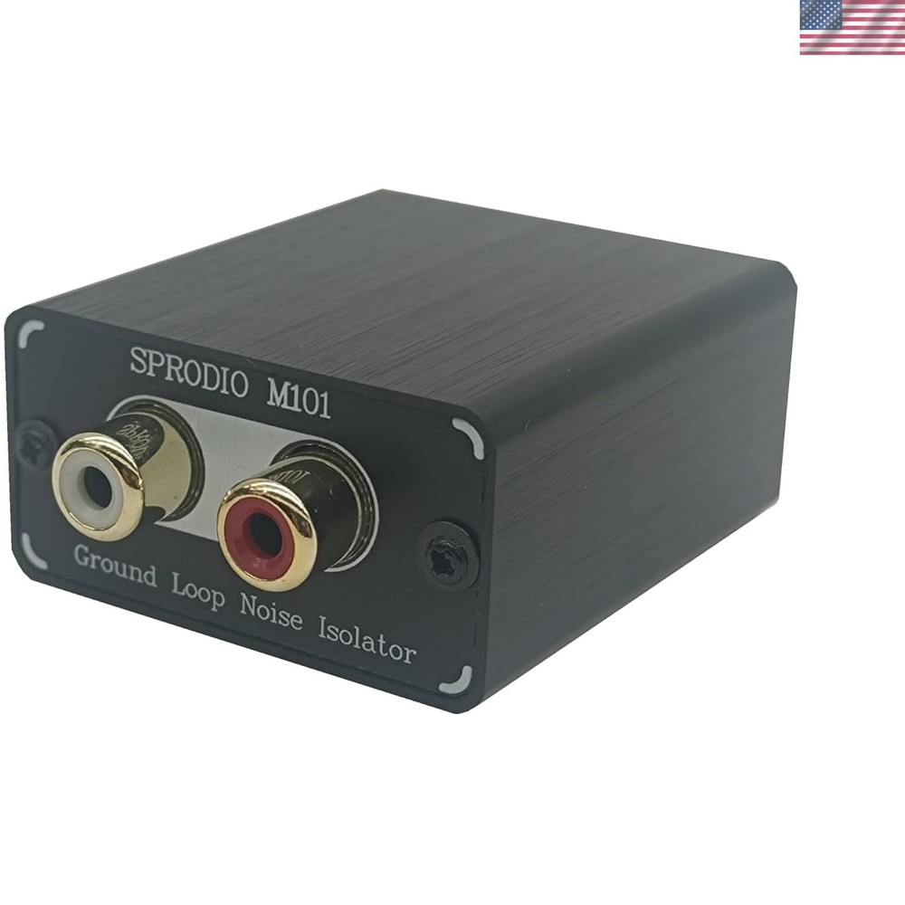 Professional Audio RCA Ground Loop Filter - Eliminate Hum Noise Easily