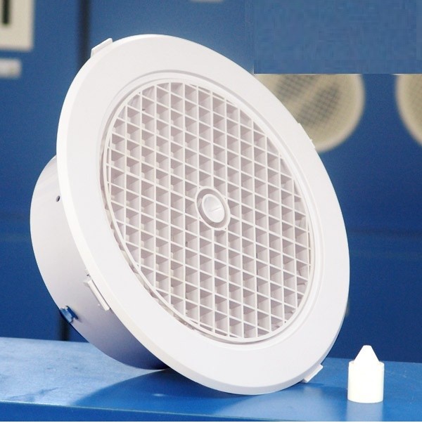 Air Conditioning Eggcrate Jet Air Diffuser Face: 350mm Neck: 250mm