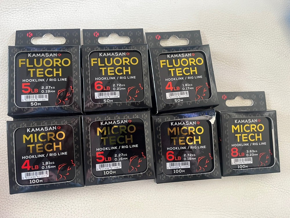 KAMASAN LINE - Micro tech & Fluoro Tech - all sizes 50M + 100M