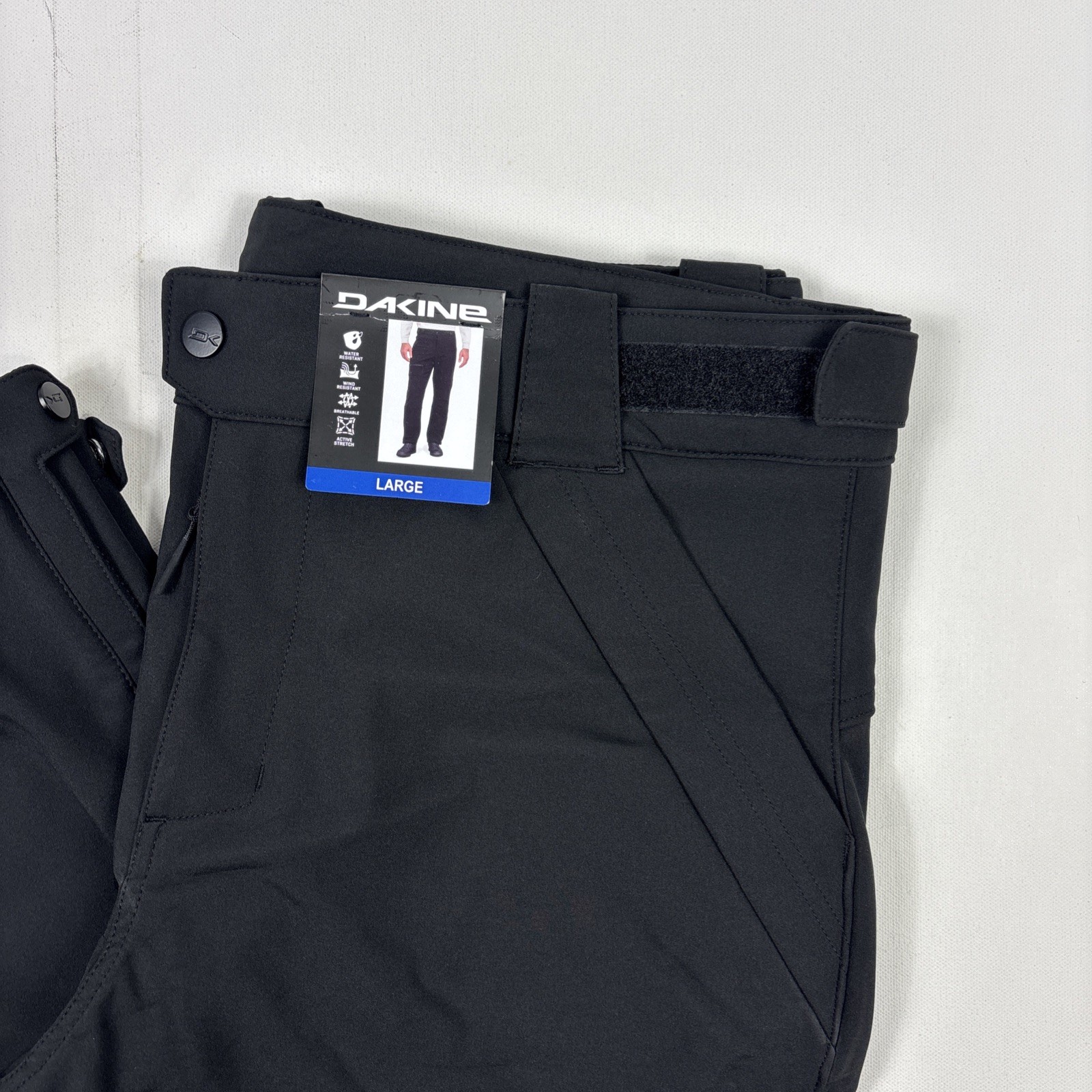 Dakine Men's Active Stretch Water Resistant Snow Pants, Black, Large