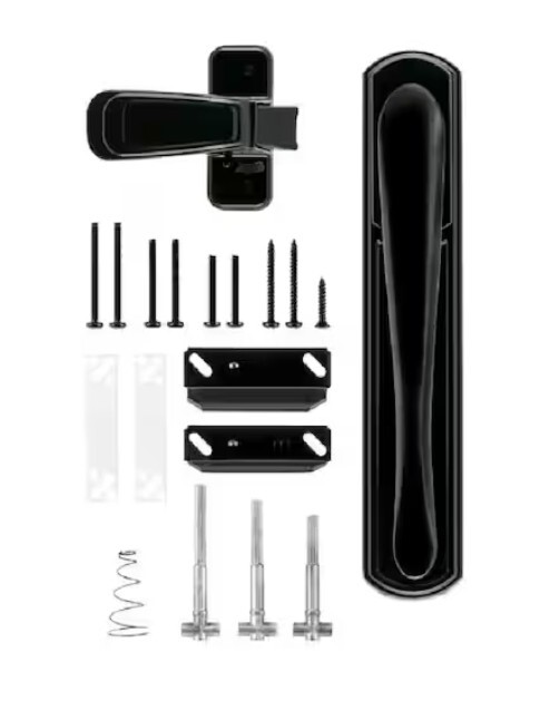 Storm And Screen Door Wright Brookfield Black Pull Lever Mount Latch 1-3/4"