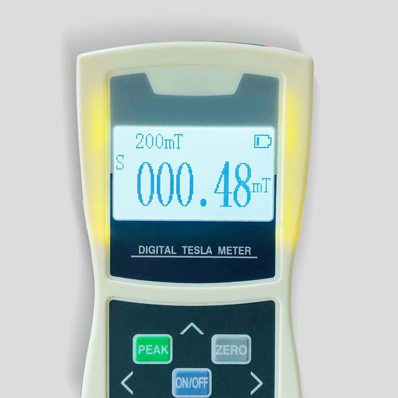 Portable Gauss Meter Tesla Meter Tester Gaussmeter Display Backlight Accuracy 2