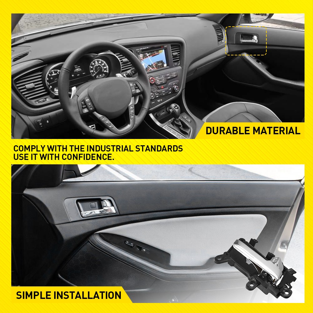 Interior Inner Inside Door Handle Chrome Front Right for Kia Optima 2011-2013