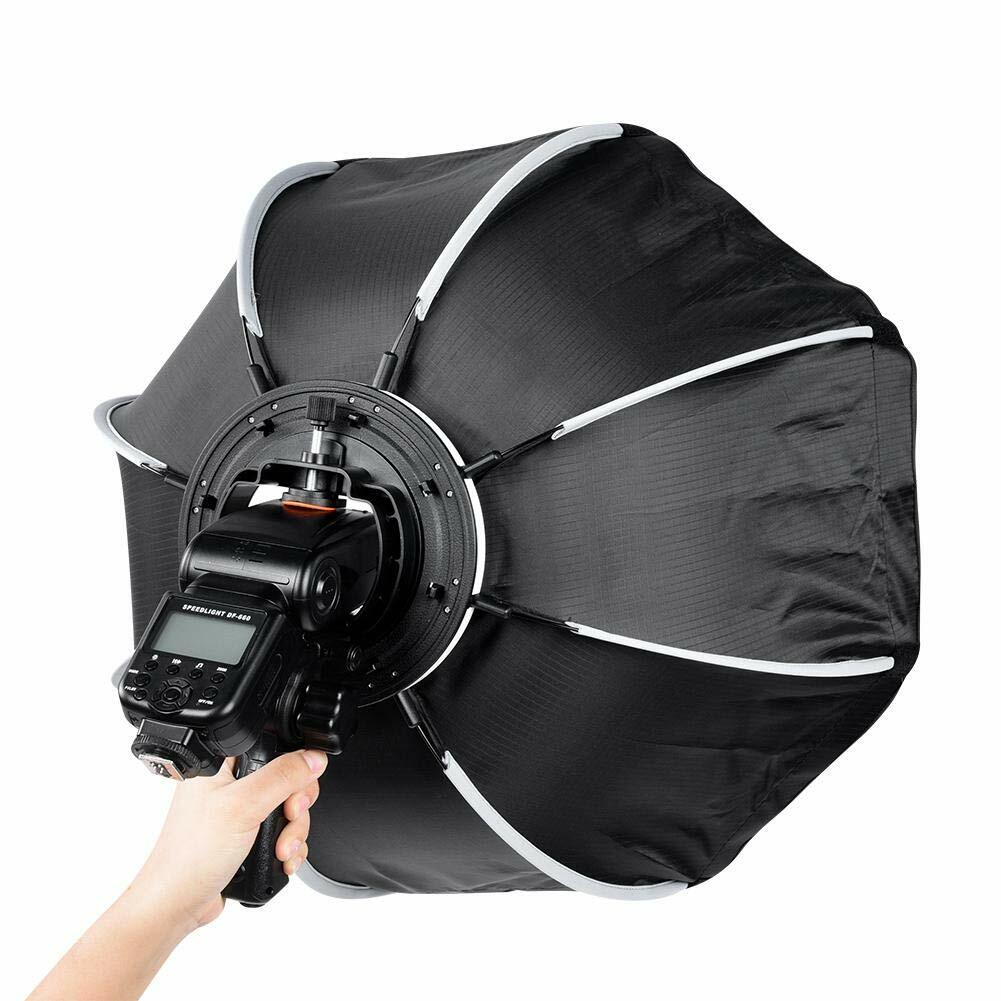 65cm Octagon Umbrella Softbox for Speedlight Camera Flash Hand Grip AD200 TT685