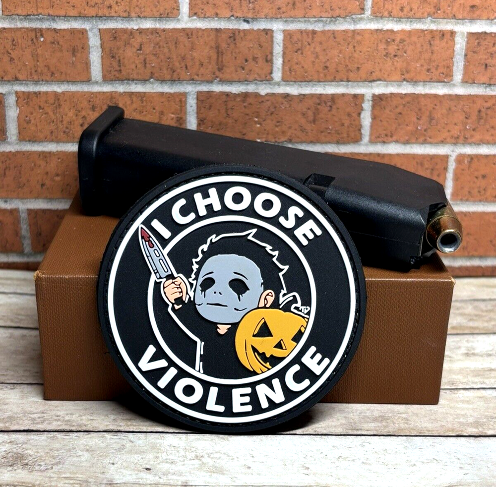 PVC Morale Tactical Patch - Michael Myers Patch - I Choose Violence Patch