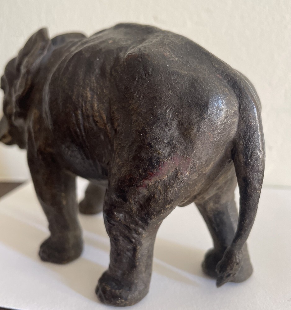 Antique Cold Painted Vienna Bronze Elephant Marked/Signed