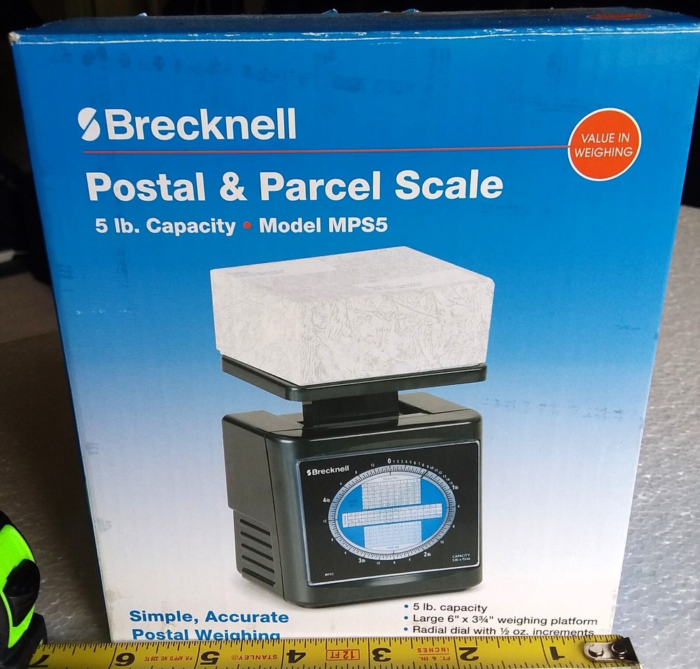 Brecknell Postal Parcel Package 5 lb Capacity Scale NEW Open Box