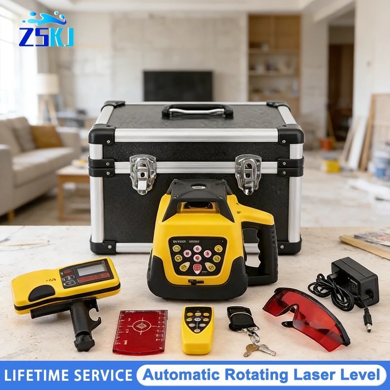 Automatic Rotary Laser Level 600m Red Green Self-Leveling Professional Powerful