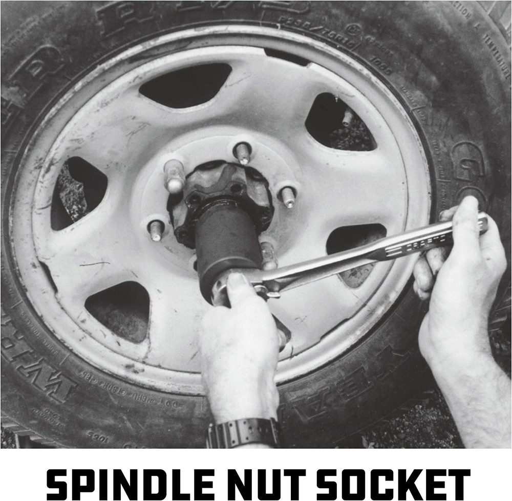 Spindle Nut Socket, 4 Lug, 2-3/8 Inch Outer Diameter, Bronco Ranger Ford Chevy G