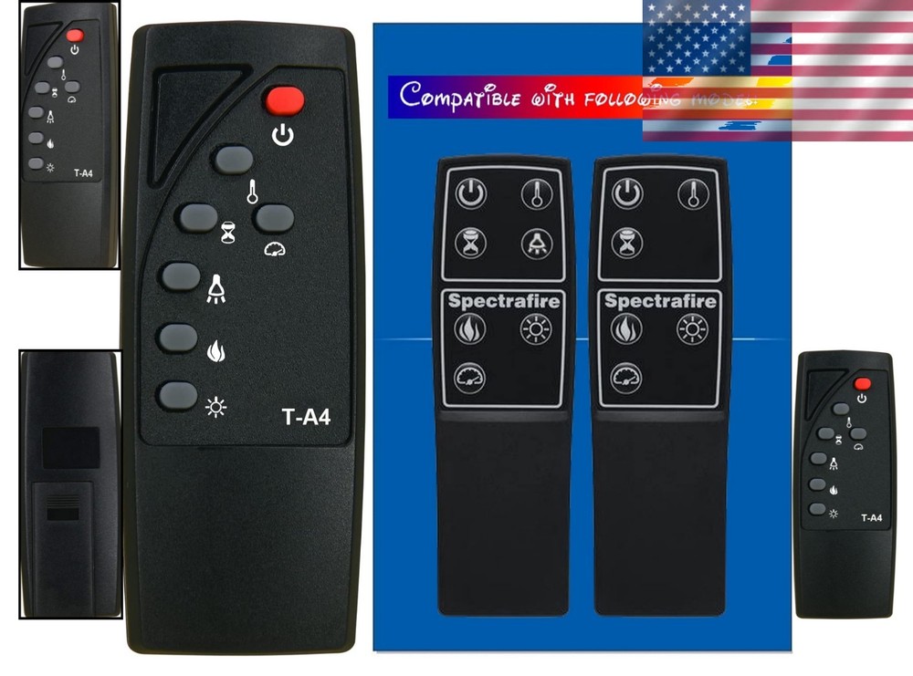 Infrared Remote Control for ClassicFlame Fireplaces - Ready to Use with No Setup