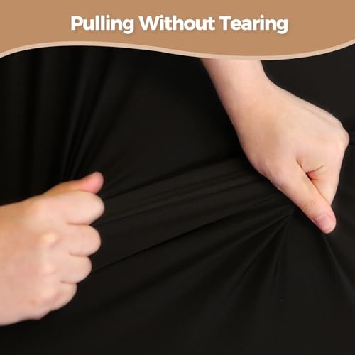 Elastic Table Cloth, 36x48 Inch Reusable Spandex 48" x 36" (Rectangular) Black