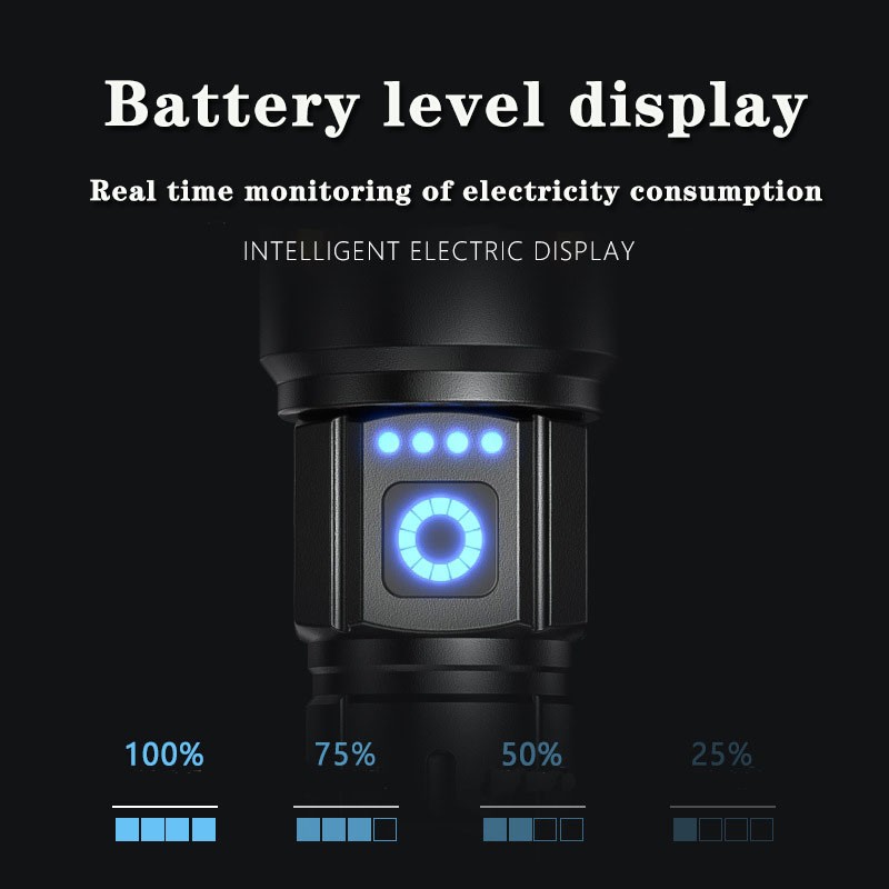 Super Bright LED Tactical Powerful Flashlight Rechargeable Work Light Camping US