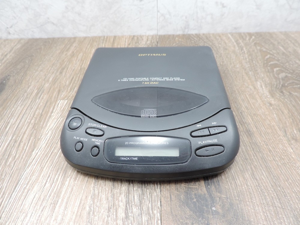 Optimus Portable Compact Disc Player CD-3380 Tested Works