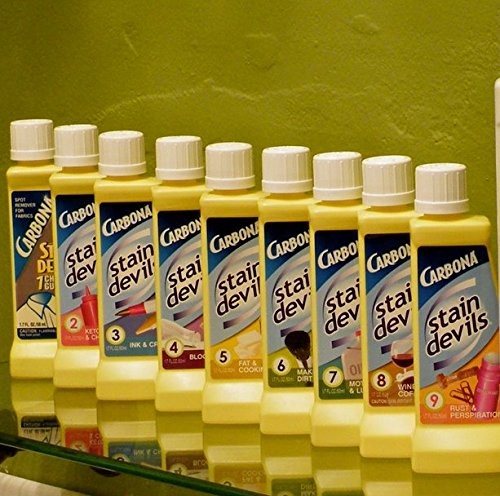 Carbona Liquid Stain Devils Complete Set - Stain Remover for Clothes  Carpets