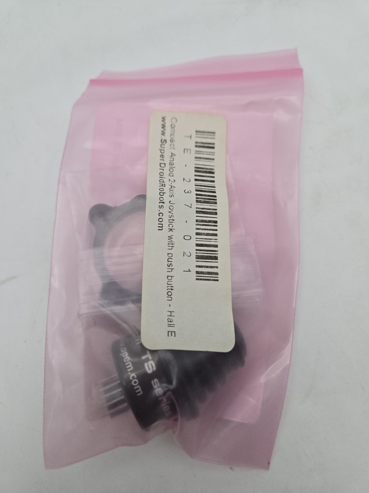 Compact Analog 2-Axis Joystick with push button - Hall Effect