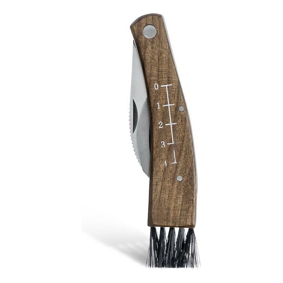 Sagaform Forest Mushroom / Truffle Knife with Walnut Handle & Canvas Case