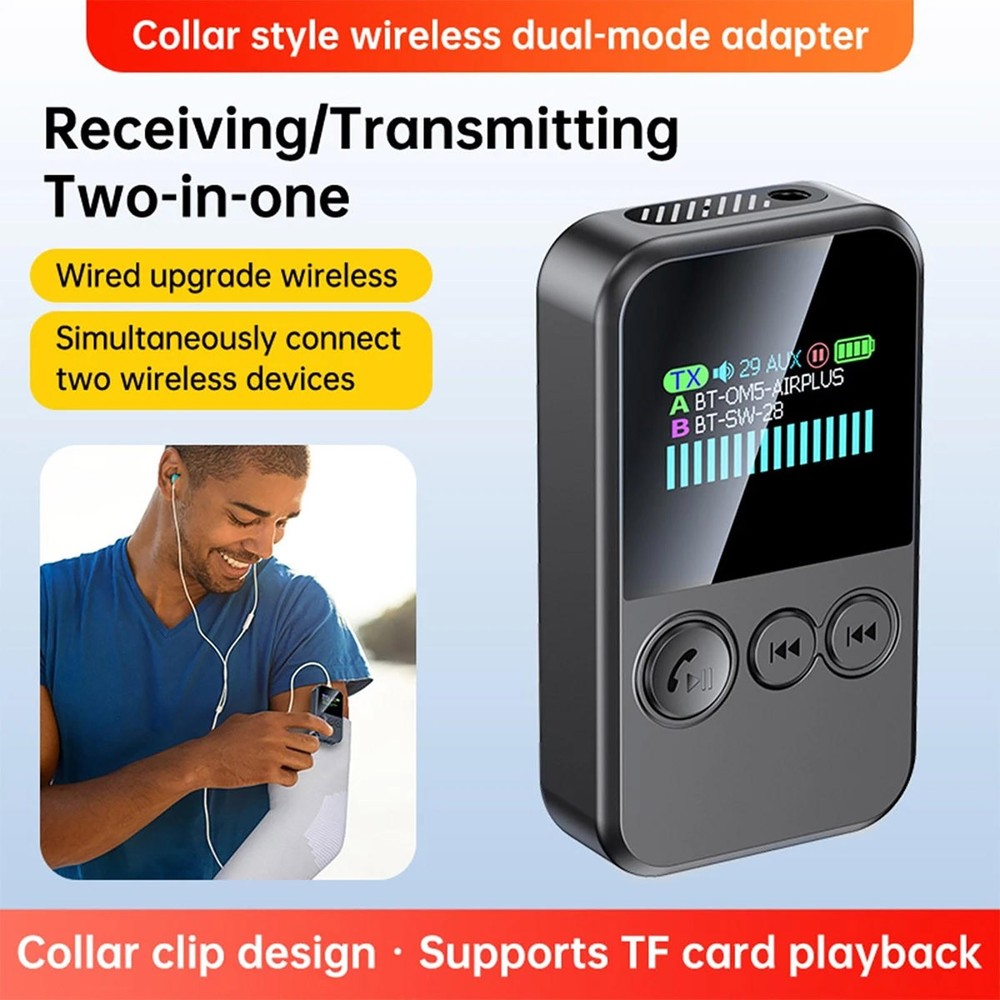 Bluetooth Car Kit Adapter Device with TF Card Slot and Multiple Format Support