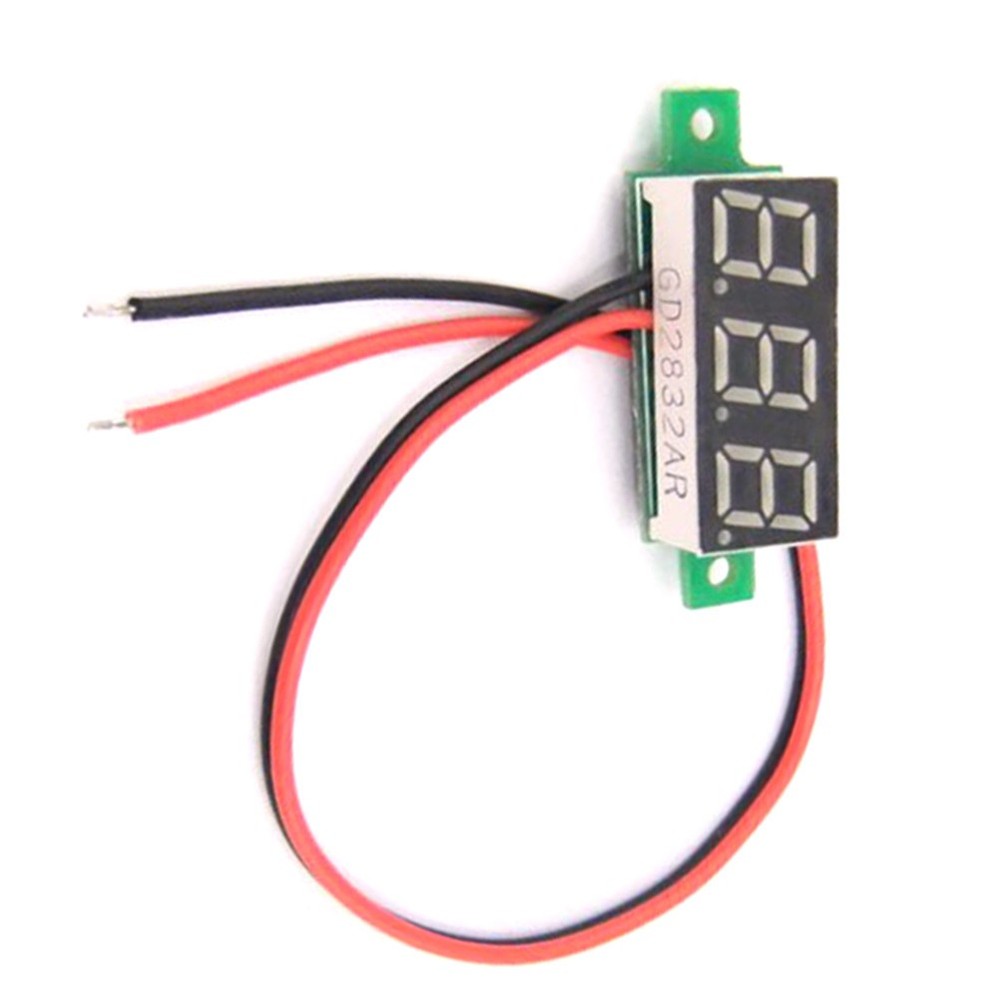 Two-wire Digital Voltage Meter Dc LED Display Bright Red Voltmeter