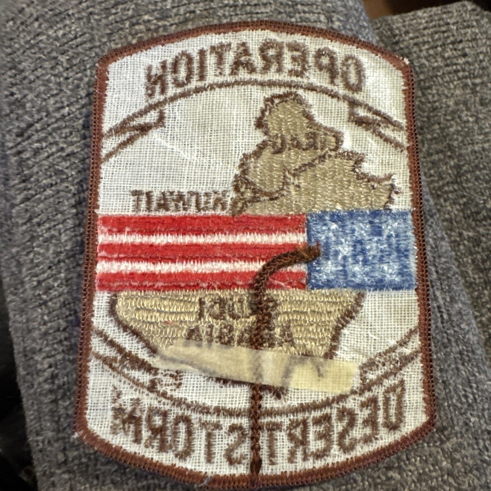 OPERATION DESERT STORM MAP U.S. FLAG (DESERT) EmbroideredPatch 3"x4"