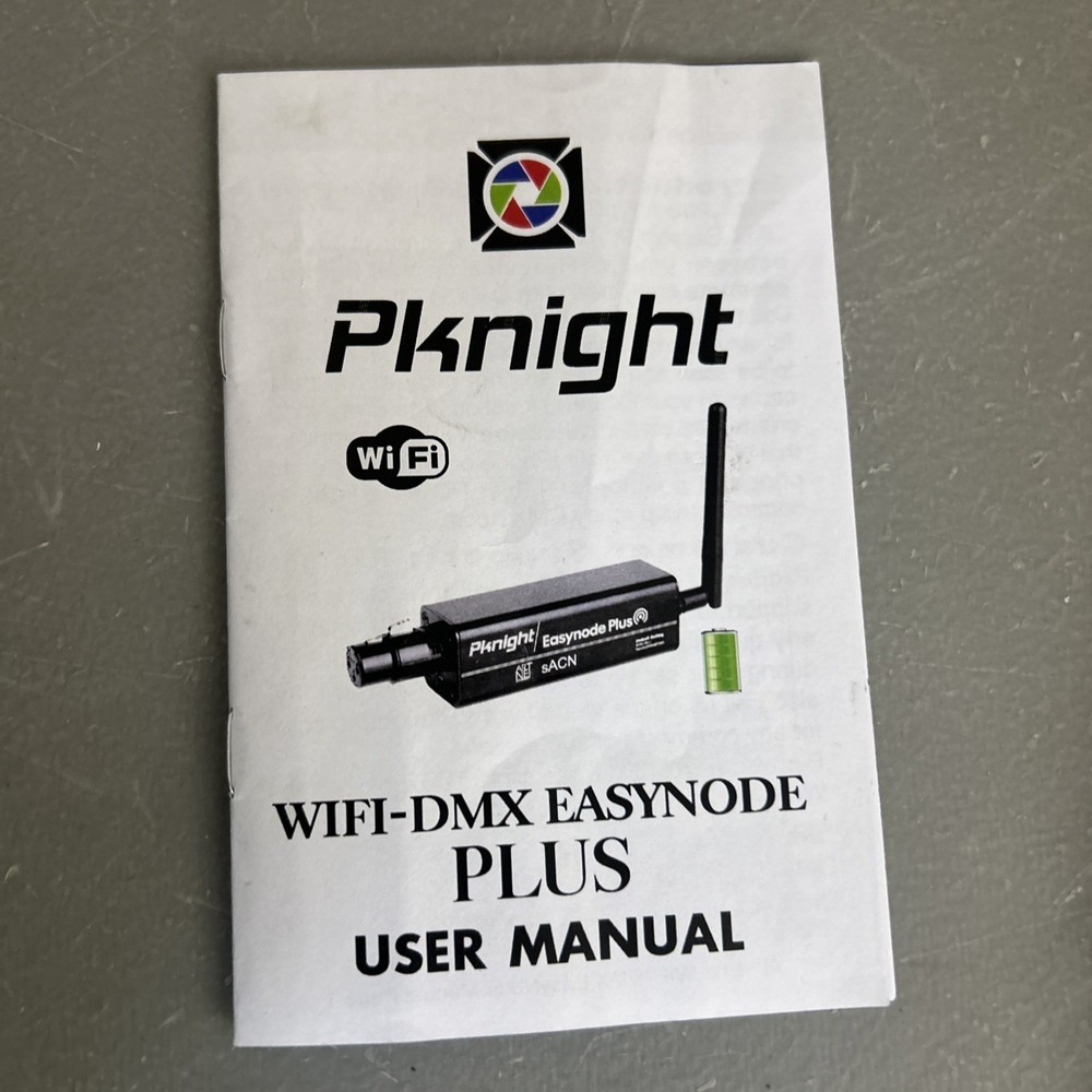 Pknight 2.4G Wireless WiFi DMX Easynode Plus 3 Pin Mini DMX Controller