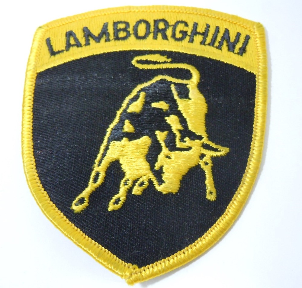 LAMBORGHINI Iron-On Automotive Car Patch 3.75" Shield