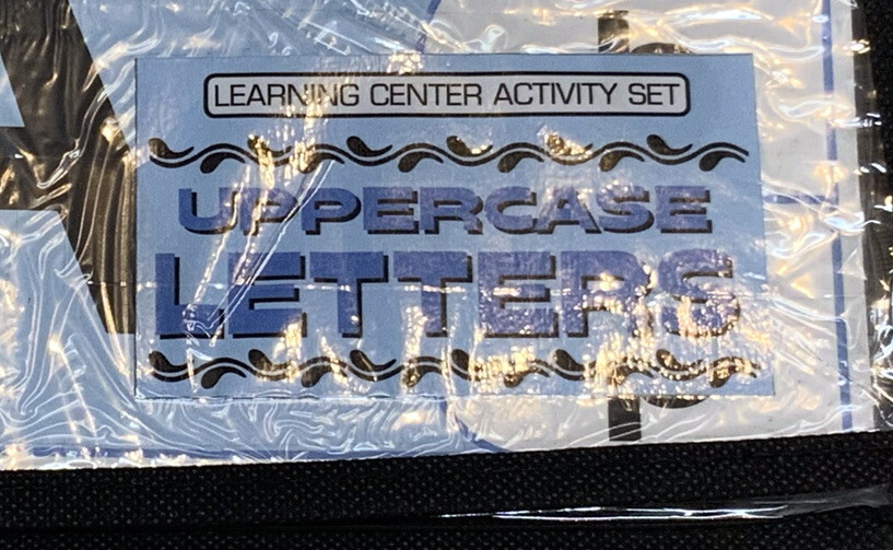 Learning Center Activity Set - Uppercase Letters - Clothespin Learning Center