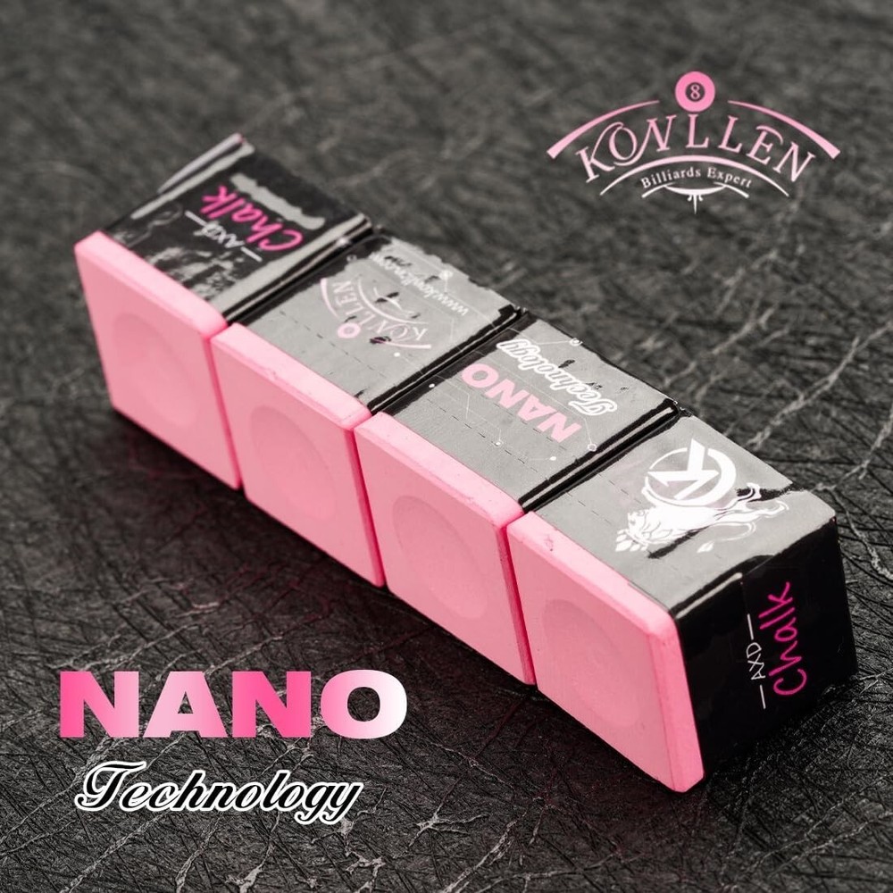 Durable Billiards Chalk with Nano Technology - Reduced Miscue for Precise Shots