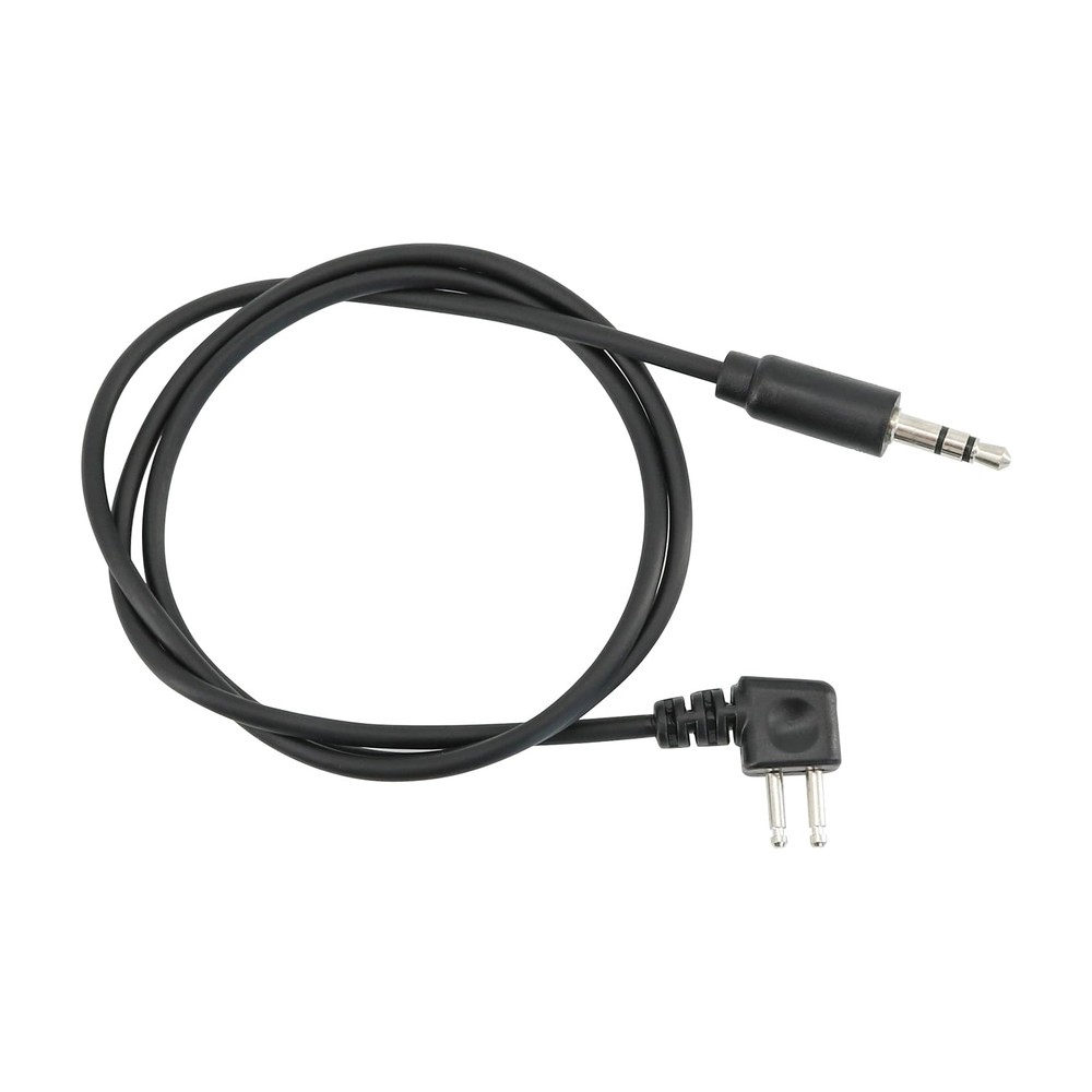 2-Pin K Plug PTT Cable Adapter Compatible with Tactical Headsets