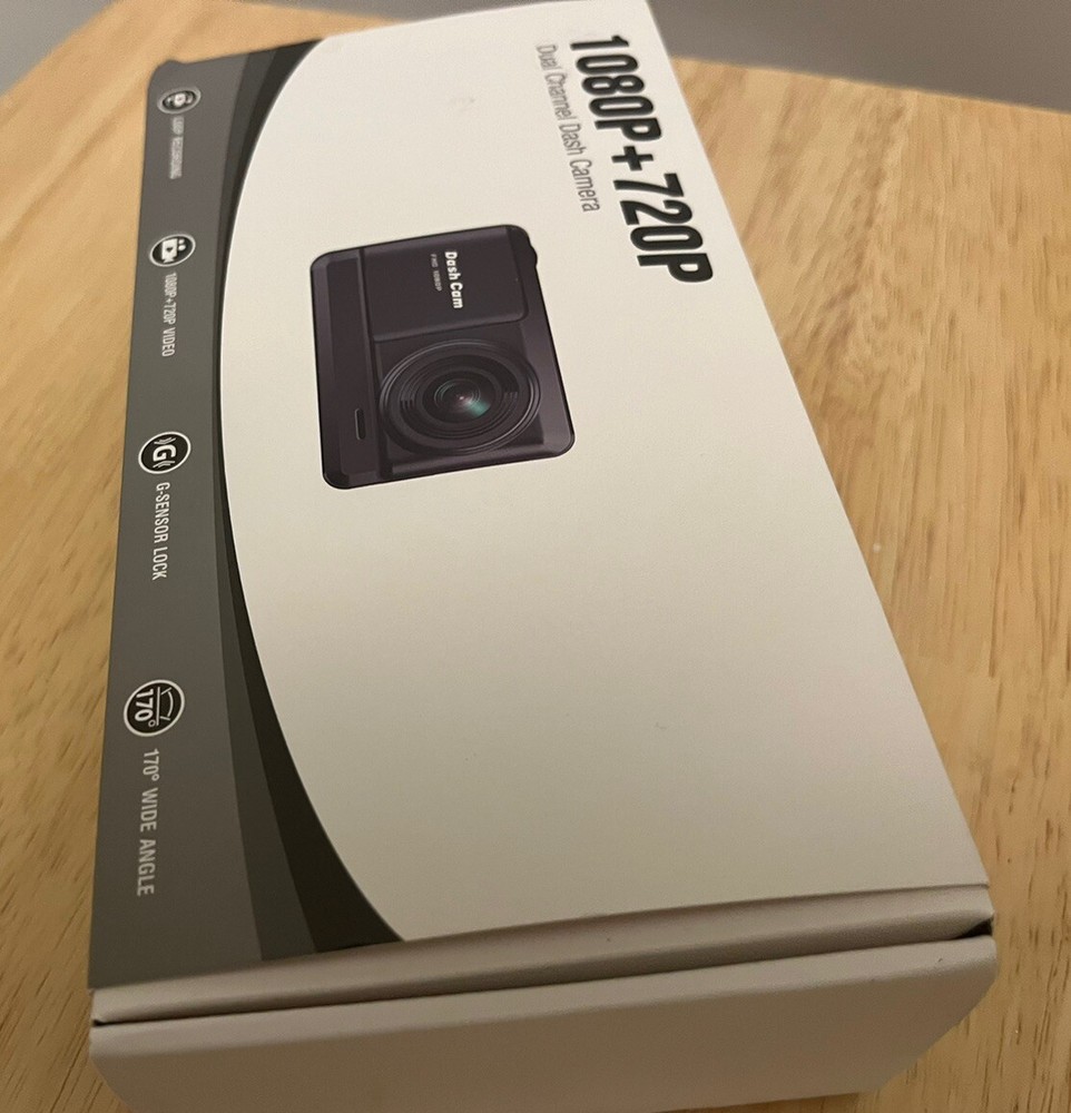Dual Channel Dash Camera 1080P+720P Loop Recording G-Sensor Lock Front Rear New