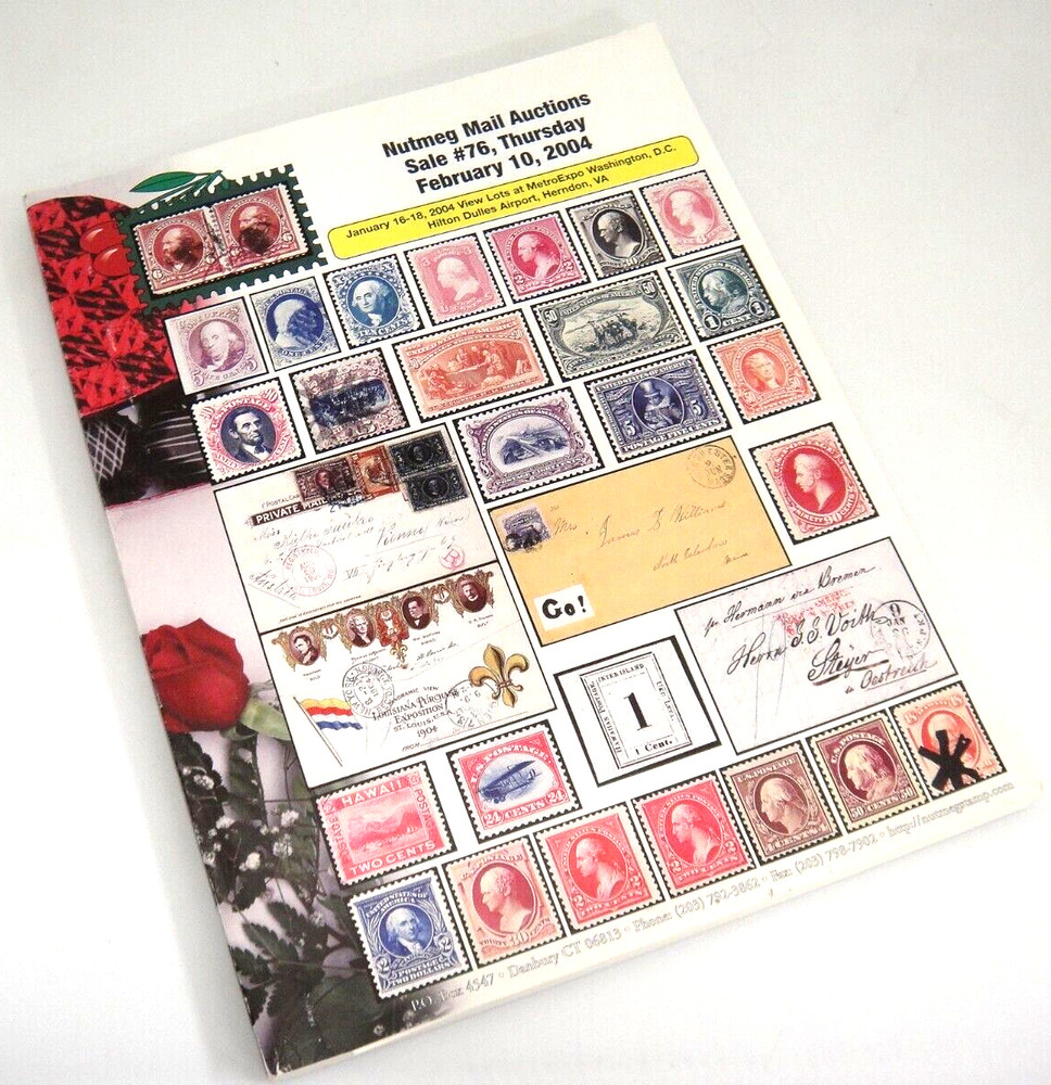 Nutmeg Stamp Auction Catalog 2004 Hawaiian Town Cancels Railroad Corner Cards