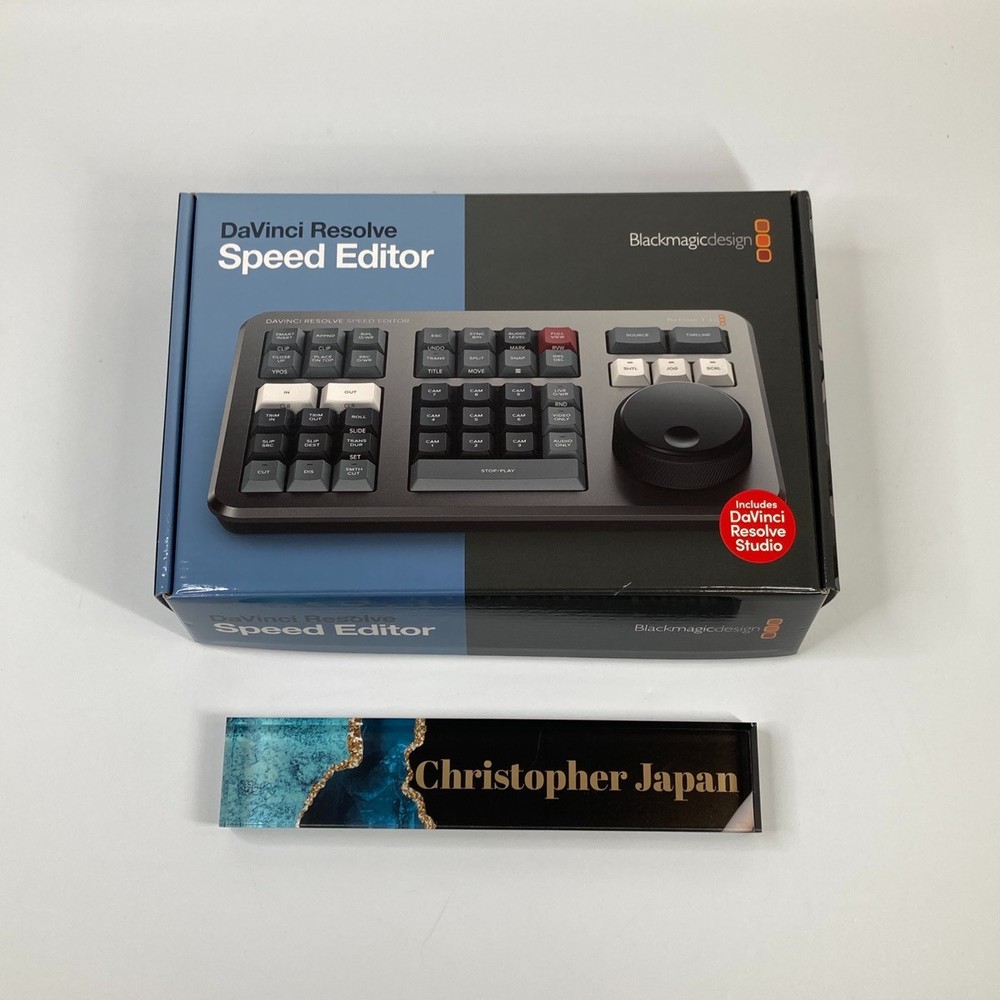 Blackmagic DaVinci Resolve Speed Editor USB-C Controller NO License Key MINT