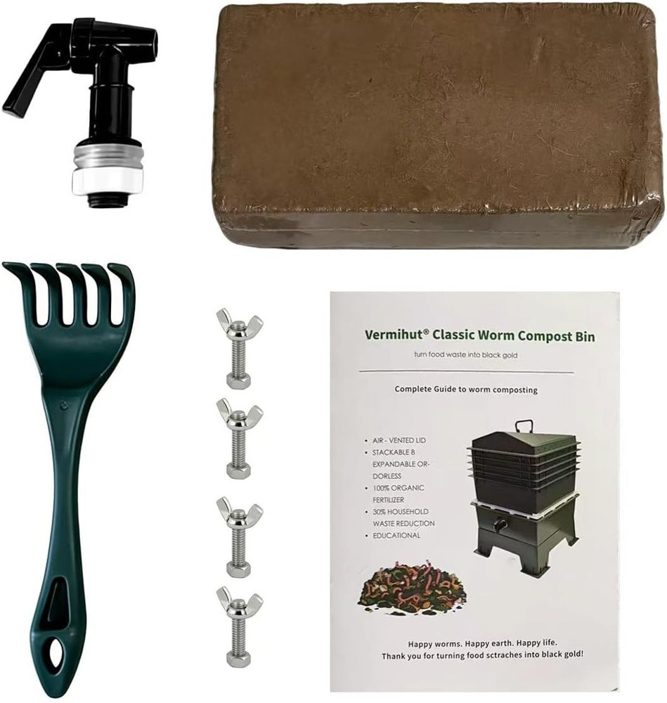 Efficient 50L Worm Composter with Airflow Control & Worm-Saver Tray Included