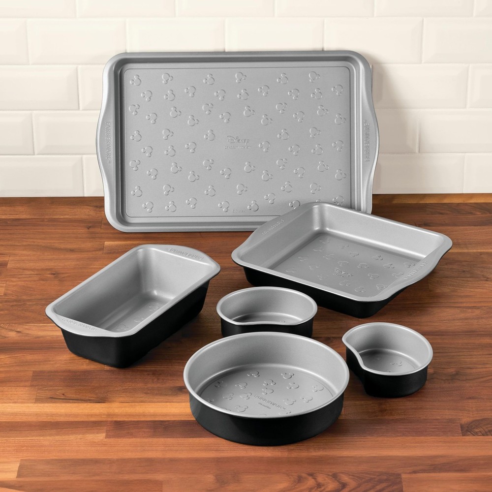 Farberware Disney Bake with Mickey Mouse Nonstick Bakeware Set/Baking Pans, 6...