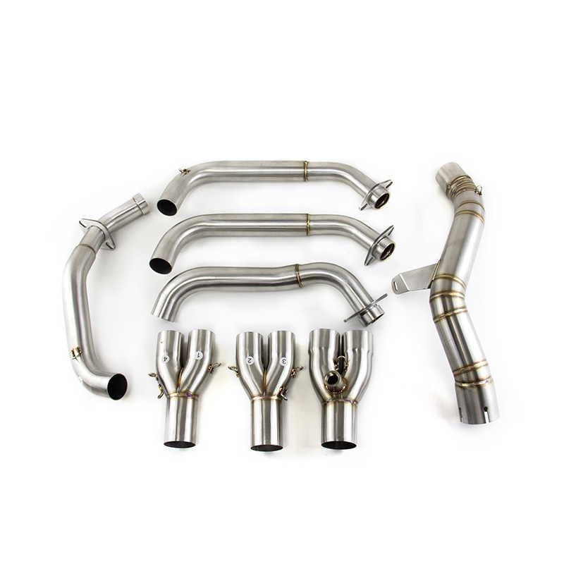 For Kawasaki Z900 2017-2025 Full Exhaust System Header Link Pipe Muffler Slip On