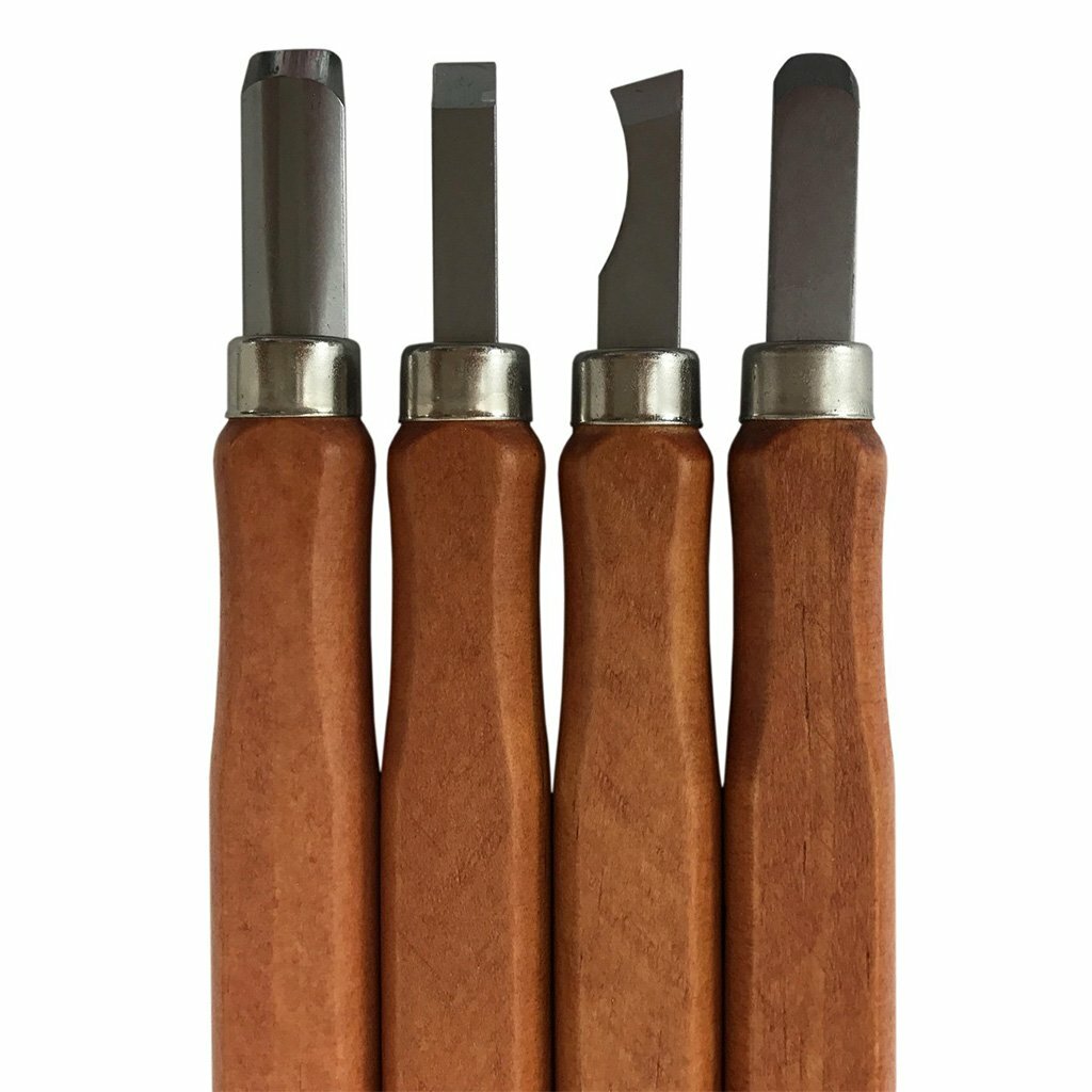 Premium 12-Piece Wood Carving Tools Kit, High-Carbon Steel, Ergonomic Handles