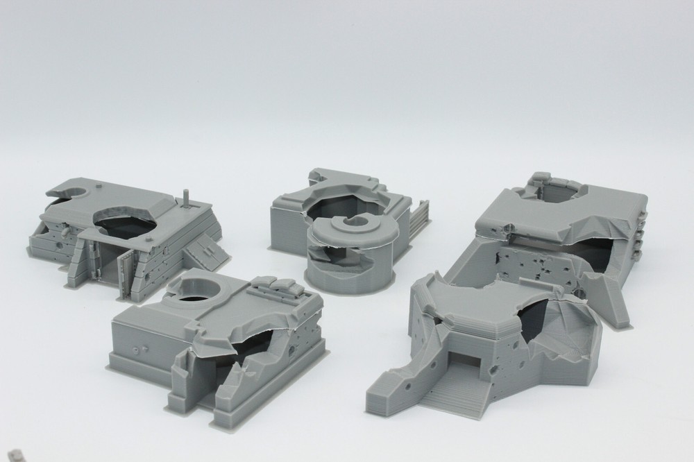 Destroyed Bunkers 1/72 Various Types You Pick