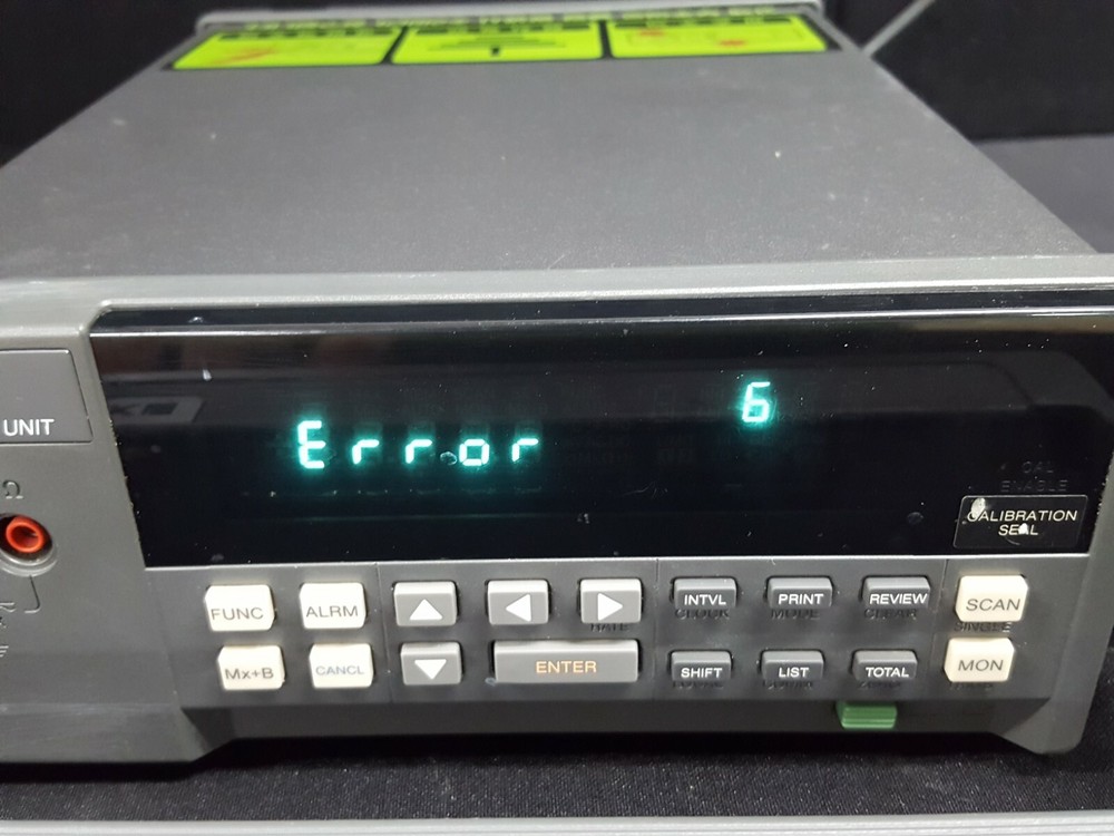 Fluke 2620A: Hydra Data Acquisition Unit Low Batt Error 6 - As-Is (9506)