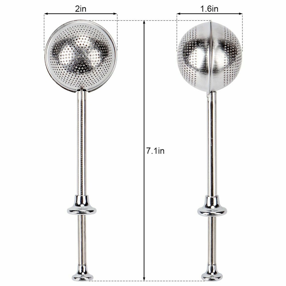 Ball Mesh Tea Infuser Loose Leaf Strainer Spice Filter Herb Steeper Diffuser NEW