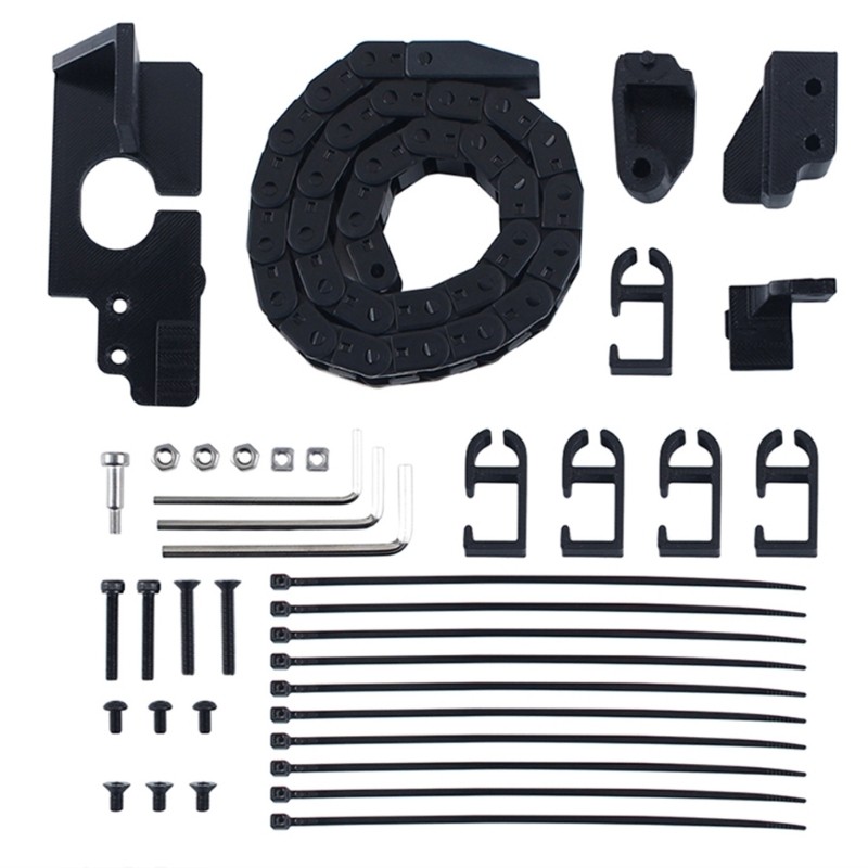 Flexible Wear Resistant Cable Drag Chain Kit For 5M Printer Supporting