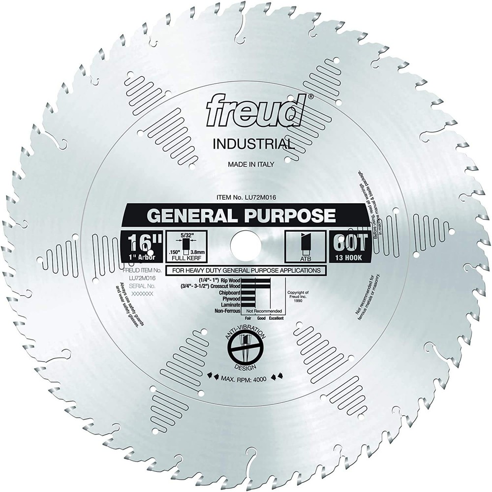 Freud LU72M016 16" General Purpose Blade