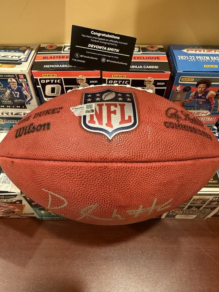 Devonta Smith Philadelphia Eagles Autographed Signed Wilson Football Fanatics