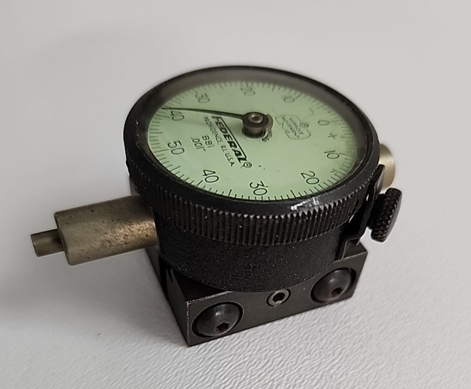 Federal "Miracle Movement" B81 .001 Dial Indicator With Adjustable Mount Used