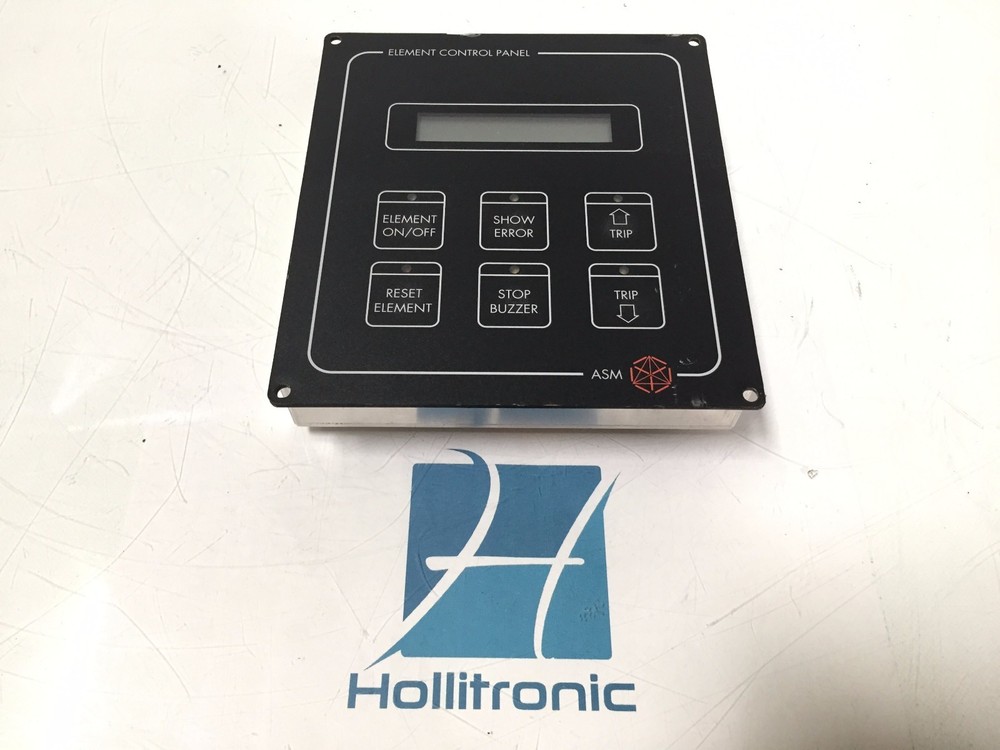 ASM Qualitech ASM-Europe ECP Element Control Panel