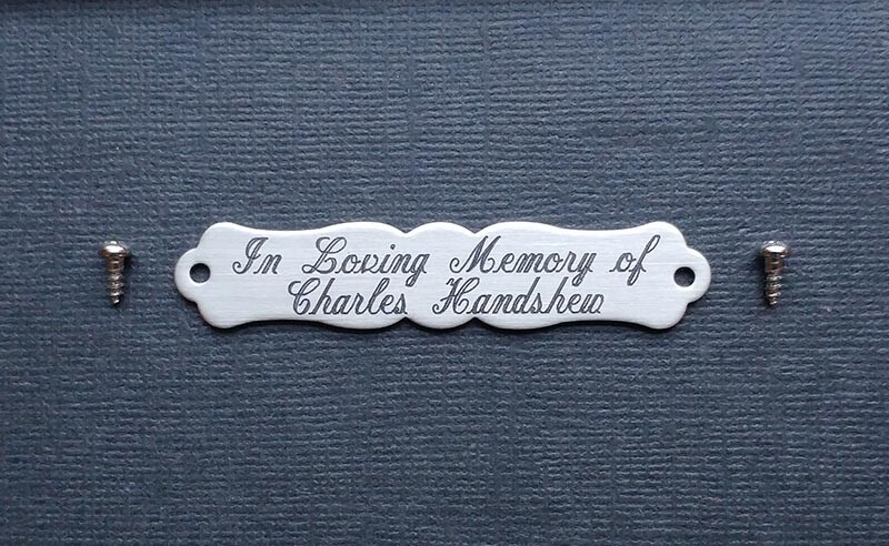 SADDLE PLATE ORNATE Small Halter Solid Nickel Silver Custom Engraved