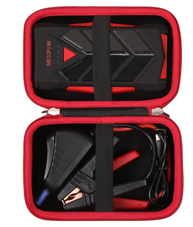 Portable Jump Starter Storage Case - Elastic & Durable Protection for Travel