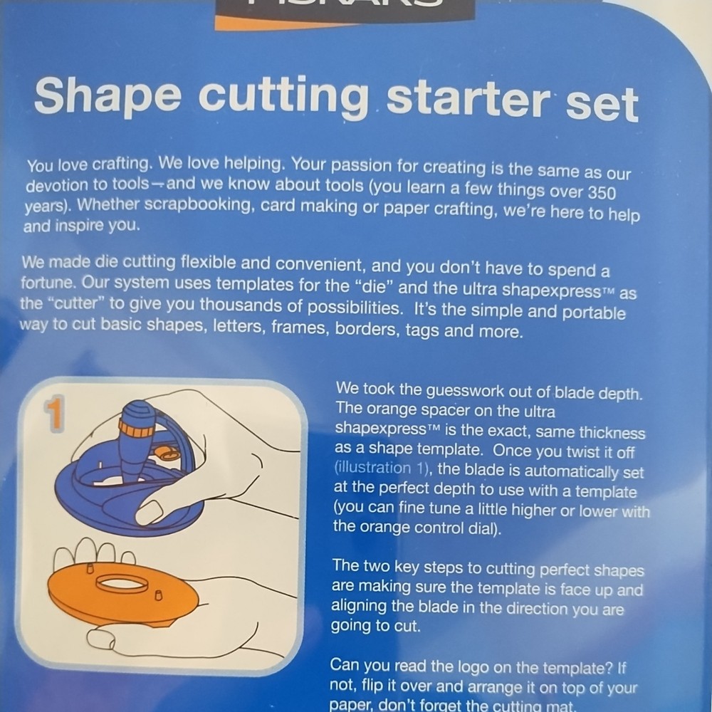 New Fiskars 5 Piece Shape Cutting Starter Set