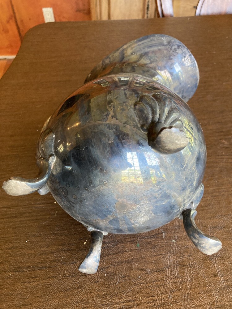 Antique Ornate Silver Pitcher