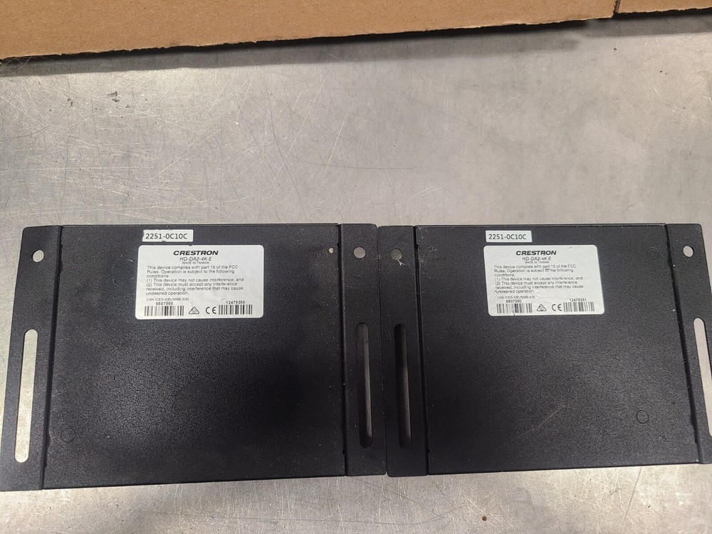 2X CRESTRON HD-DA2-4K-E Distribution Amplifier HDMI, working