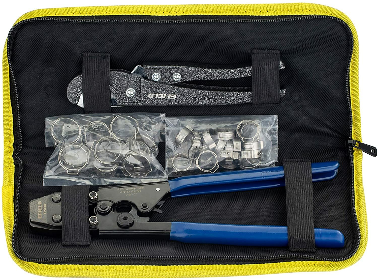 EFIELD(All in One)2 Rolls x 100ft 1/2 Inch PEX B Pipe/Tubing, Fitting, Combo Kit