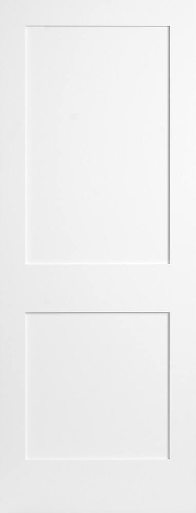 2 Flat Panel Primed Mission Shaker Stile & Rail Solid Core Int. Doors Door Slabs